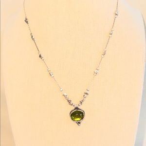 Silpada Daintree Green Quartz and Sterling Silver Necklace